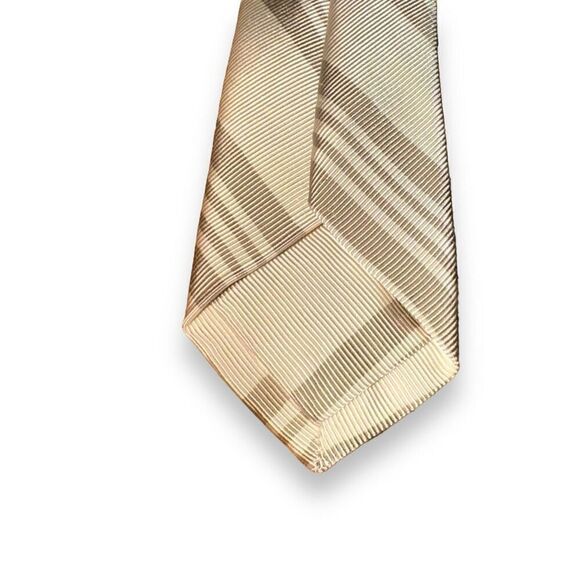 NWT Brooks Brothers Black Fleece by Thom Brown Gold Stripe Tie - Picture 5 of 6